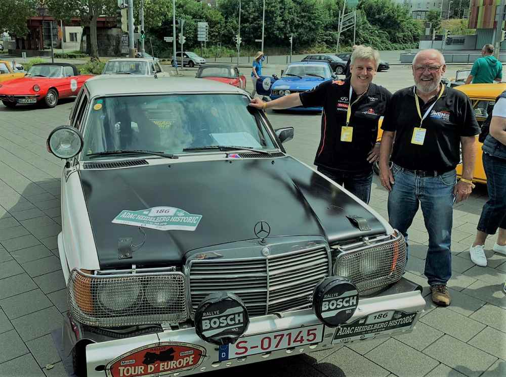 Andreas und Vater Klaus Häberle bei der Heidelberg Historic 2019